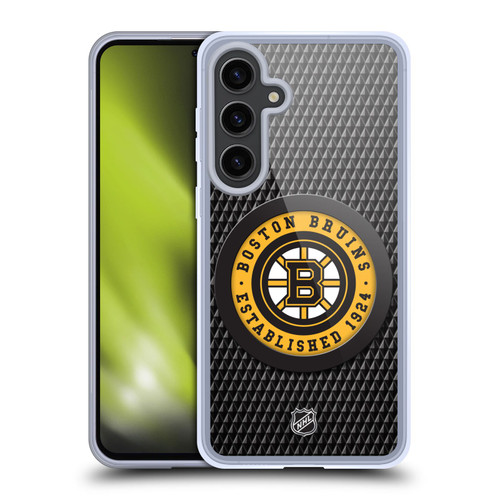 NHL Boston Bruins Puck Texture Soft Gel Case for Samsung Galaxy S24+ 5G & MagSafe