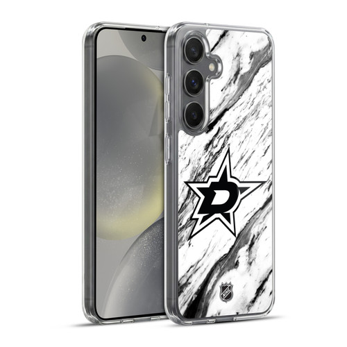 NHL Dallas Stars Marble Soft Gel Case for Samsung Galaxy S24+ 5G