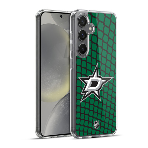 NHL Dallas Stars Net Pattern Soft Gel Case for Samsung Galaxy S24+ 5G