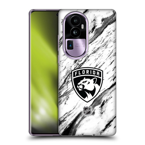 NHL Florida Panthers Marble Soft Gel Case for OPPO Reno10 Pro+