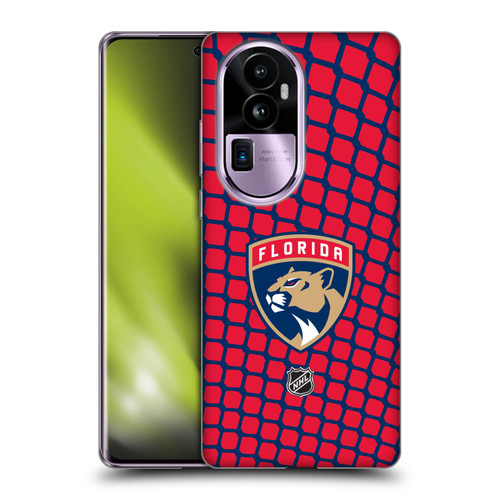 NHL Florida Panthers Net Pattern Soft Gel Case for OPPO Reno10 Pro+