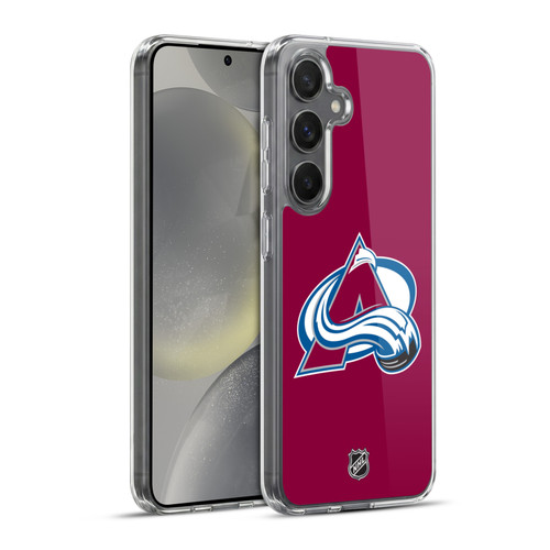 NHL Colorado Avalanche Plain Soft Gel Case for Samsung Galaxy S24+ 5G & MagSafe