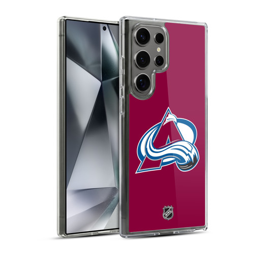 NHL Colorado Avalanche Plain Soft Gel Case for Samsung Galaxy S24 Ultra 5G & MagSafe