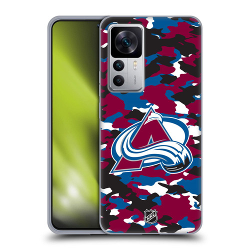 NHL Colorado Avalanche Camouflage Soft Gel Case for Xiaomi 12T 5G / 12T Pro 5G / Redmi K50 Ultra 5G