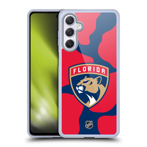 NHL Florida Panthers Cow Pattern Soft Gel Case for Samsung Galaxy M54 5G