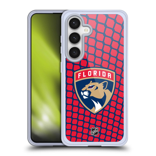 NHL Florida Panthers Net Pattern Soft Gel Case for Samsung Galaxy S24 5G