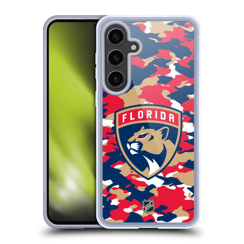 NHL Florida Panthers Camouflage Soft Gel Case for Samsung Galaxy S24+ 5G