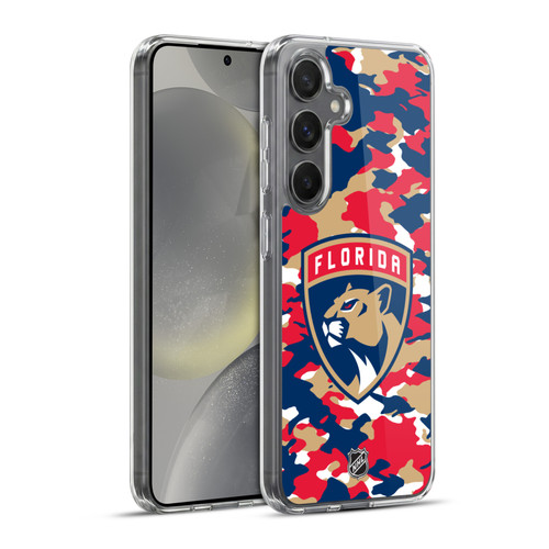 NHL Florida Panthers Camouflage Soft Gel Case for Samsung Galaxy S24+ 5G