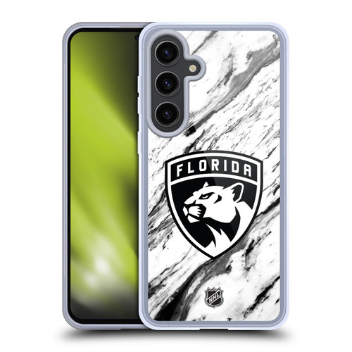 NHL Florida Panthers Marble Soft Gel Case for Samsung Galaxy S24+ 5G