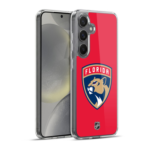 NHL Florida Panthers Plain Soft Gel Case for Samsung Galaxy S24+ 5G