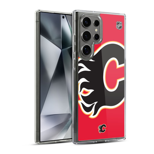 NHL Calgary Flames Oversized Soft Gel Case for Samsung Galaxy S24 Ultra 5G & MagSafe