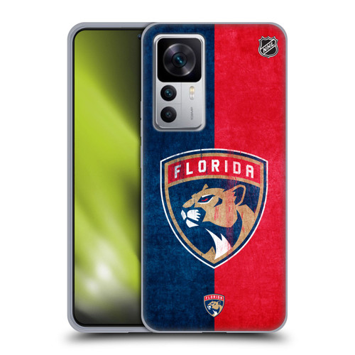 NHL Florida Panthers Half Distressed Soft Gel Case for Xiaomi 12T 5G / 12T Pro 5G / Redmi K50 Ultra 5G