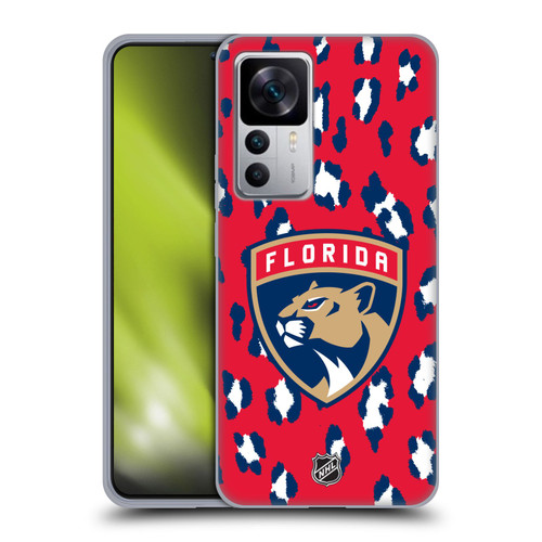 NHL Florida Panthers Leopard Patten Soft Gel Case for Xiaomi 12T 5G / 12T Pro 5G / Redmi K50 Ultra 5G