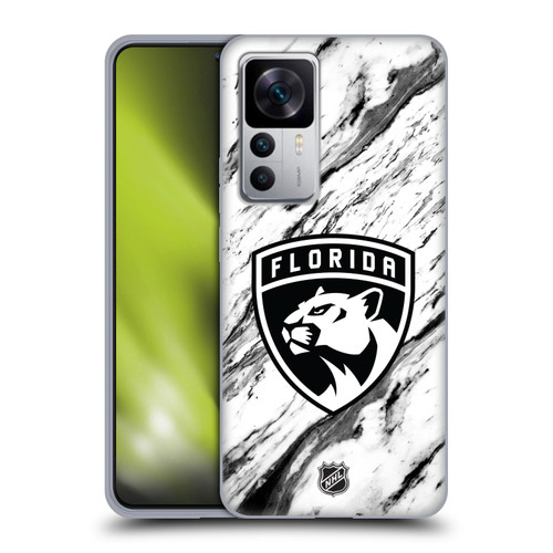 NHL Florida Panthers Marble Soft Gel Case for Xiaomi 12T 5G / 12T Pro 5G / Redmi K50 Ultra 5G