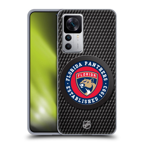 NHL Florida Panthers Puck Texture Soft Gel Case for Xiaomi 12T 5G / 12T Pro 5G / Redmi K50 Ultra 5G