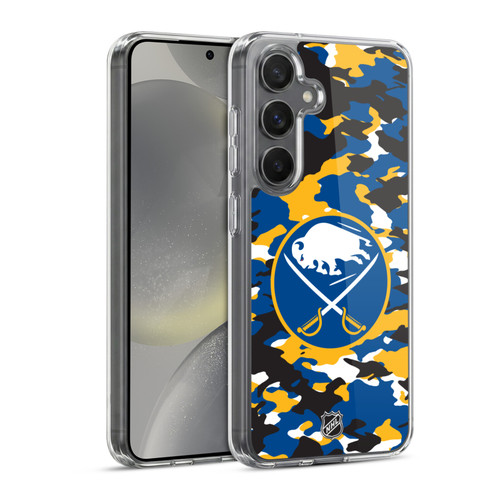 NHL Buffalo Sabres Camouflage Soft Gel Case for Samsung Galaxy S24 5G