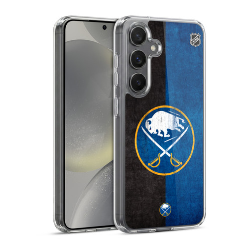 NHL Buffalo Sabres Half Distressed Soft Gel Case for Samsung Galaxy S24 5G