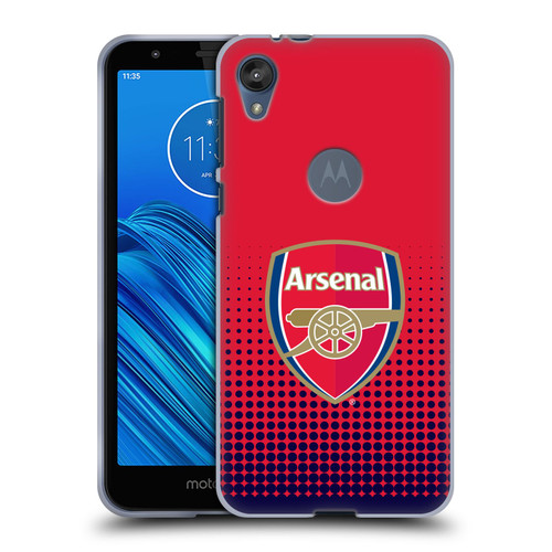 Arsenal FC Crest 2 Fade Soft Gel Case for Motorola Moto E6