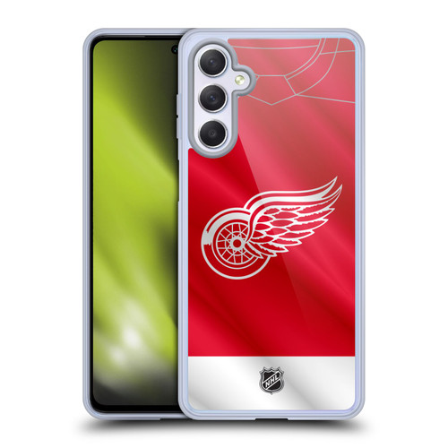 NHL Detroit Red Wings Jersey Soft Gel Case for Samsung Galaxy M54 5G