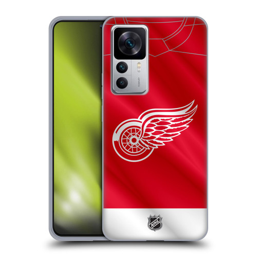 NHL Detroit Red Wings Jersey Soft Gel Case for Xiaomi 12T 5G / 12T Pro 5G / Redmi K50 Ultra 5G