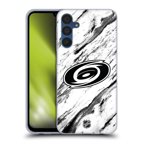 NHL Carolina Hurricanes Marble Soft Gel Case for Samsung Galaxy A15