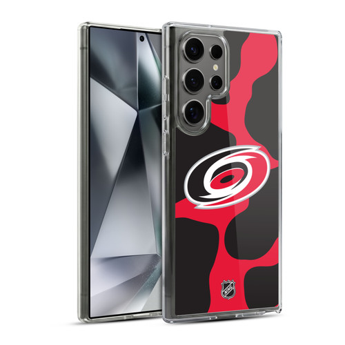 NHL Carolina Hurricanes Cow Pattern Soft Gel Case for Samsung Galaxy S24 Ultra 5G