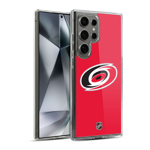 NHL Carolina Hurricanes Plain Soft Gel Case for Samsung Galaxy S24 Ultra 5G