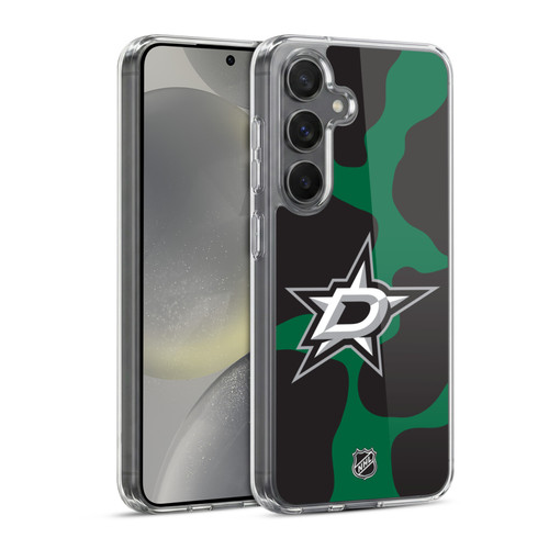 NHL Dallas Stars Cow Pattern Soft Gel Case for Samsung Galaxy S24 5G