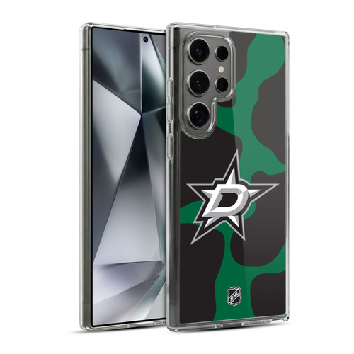 NHL Dallas Stars Cow Pattern Soft Gel Case for Samsung Galaxy S24 Ultra 5G