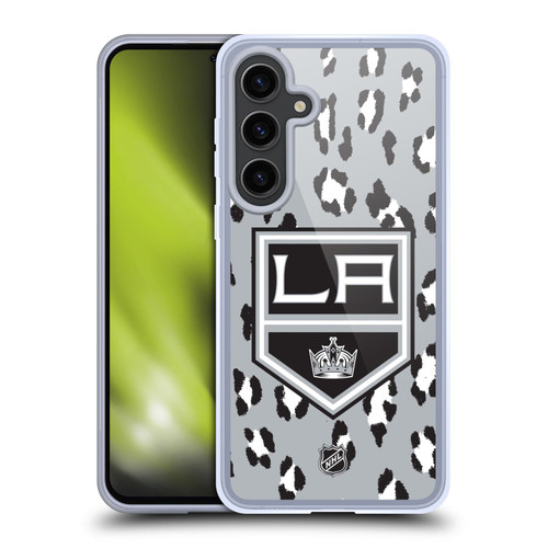 NHL Los Angeles Kings Leopard Patten Soft Gel Case for Samsung Galaxy S24+ 5G