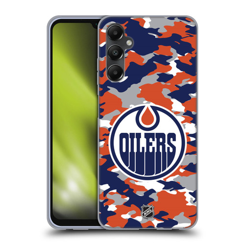 NHL Edmonton Oilers Camouflage Soft Gel Case for Samsung Galaxy A05s