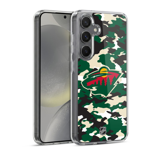 NHL Minnesota Wild Camouflage Soft Gel Case for Samsung Galaxy S24 5G
