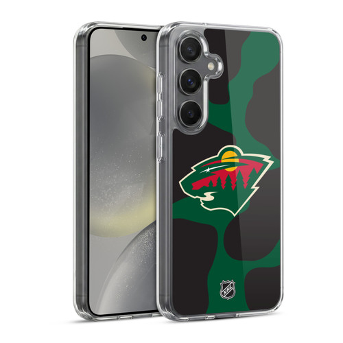 NHL Minnesota Wild Cow Pattern Soft Gel Case for Samsung Galaxy S24 5G