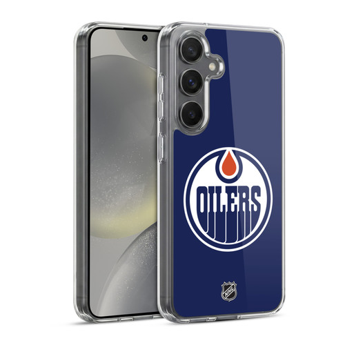 NHL Edmonton Oilers Plain Soft Gel Case for Samsung Galaxy S24 5G & MagSafe