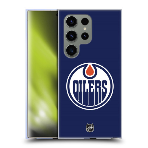 NHL Edmonton Oilers Plain Soft Gel Case for Samsung Galaxy S24 Ultra 5G