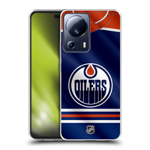 NHL Edmonton Oilers Jersey Soft Gel Case for Xiaomi 13 Lite 5G