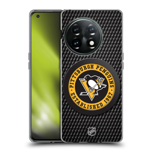 NHL Pittsburgh Penguins Puck Texture Soft Gel Case for OnePlus 11 5G