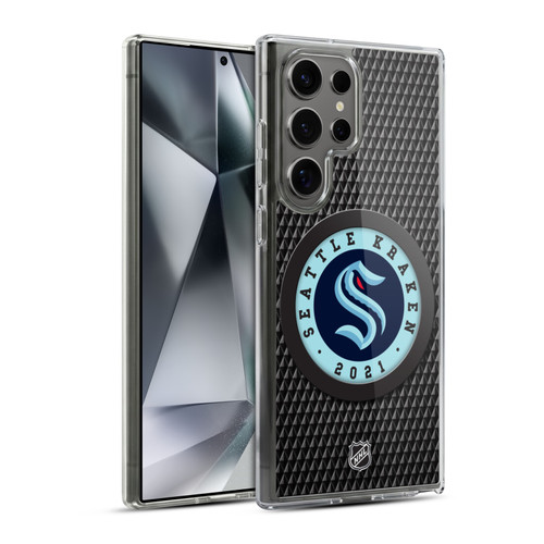 NHL Seattle Kraken Puck Texture Soft Gel Case for Samsung Galaxy S24 Ultra 5G