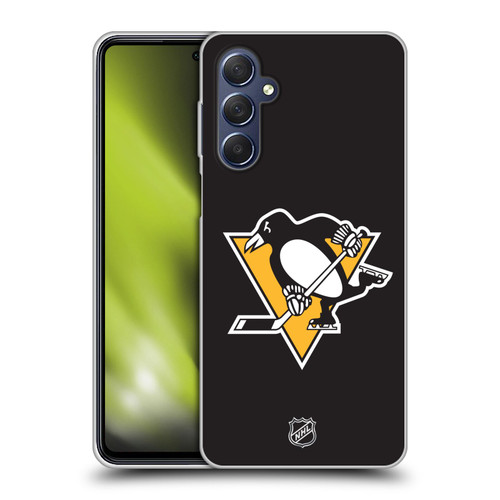 NHL Pittsburgh Penguins Plain Soft Gel Case for Samsung Galaxy M54 5G