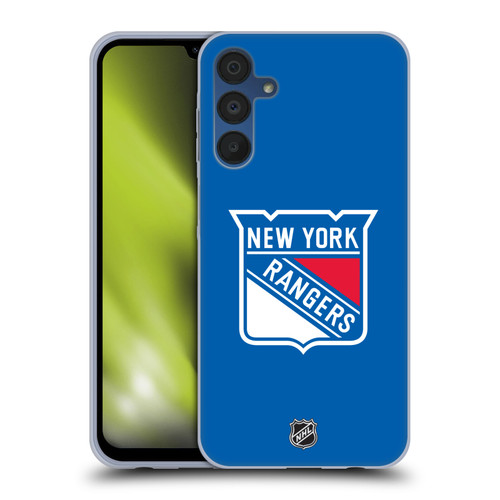 NHL New York Rangers Plain Soft Gel Case for Samsung Galaxy A15 & MagSafe