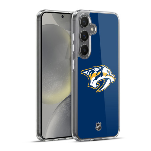NHL Nashville Predators Plain Soft Gel Case for Samsung Galaxy S24+ 5G & MagSafe