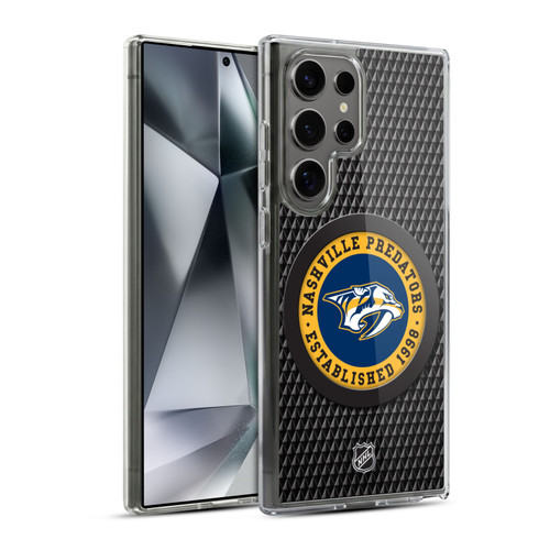 NHL Nashville Predators Puck Texture Soft Gel Case for Samsung Galaxy S24 Ultra 5G & MagSafe