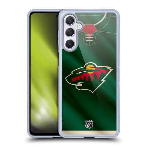 NHL Minnesota Wild Jersey Soft Gel Case for Samsung Galaxy M54 5G