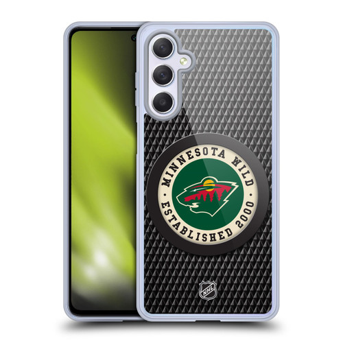 NHL Minnesota Wild Puck Texture Soft Gel Case for Samsung Galaxy M54 5G