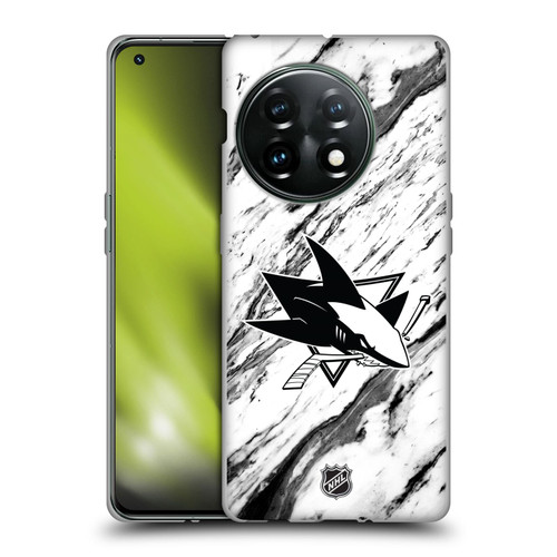 NHL San Jose Sharks Marble Soft Gel Case for OnePlus 11 5G