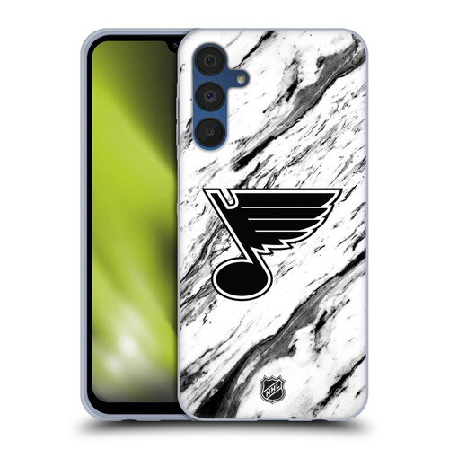 NHL St Louis Blues Marble Soft Gel Case for Samsung Galaxy A15 & MagSafe