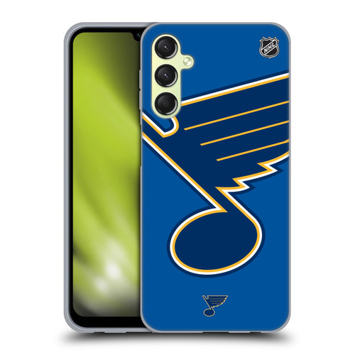 NHL St Louis Blues Oversized Soft Gel Case for Samsung Galaxy A24 4G / Galaxy M34 5G