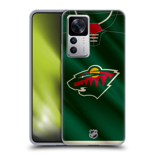 NHL Minnesota Wild Jersey Soft Gel Case for Xiaomi 12T 5G / 12T Pro 5G / Redmi K50 Ultra 5G