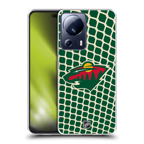 NHL Minnesota Wild Net Pattern Soft Gel Case for Xiaomi 13 Lite 5G