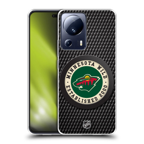 NHL Minnesota Wild Puck Texture Soft Gel Case for Xiaomi 13 Lite 5G